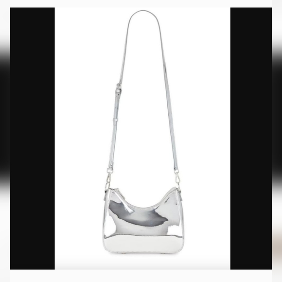 8 Other Reasons It Girl Shoulder Bag Silver Chrome NWT - Picture 4 of 9